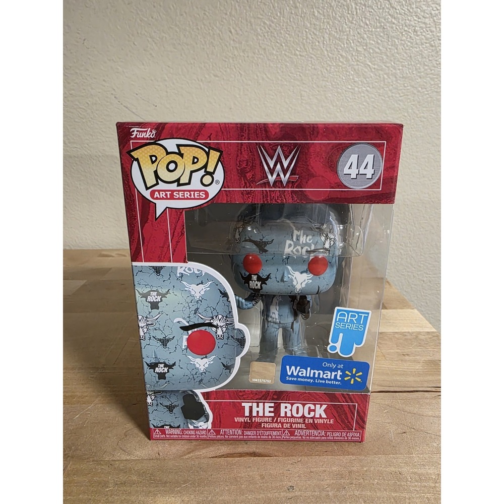 Funko Pop! Vinyl WWE The Rock #44 Art Series Walmart Exclusive Figure